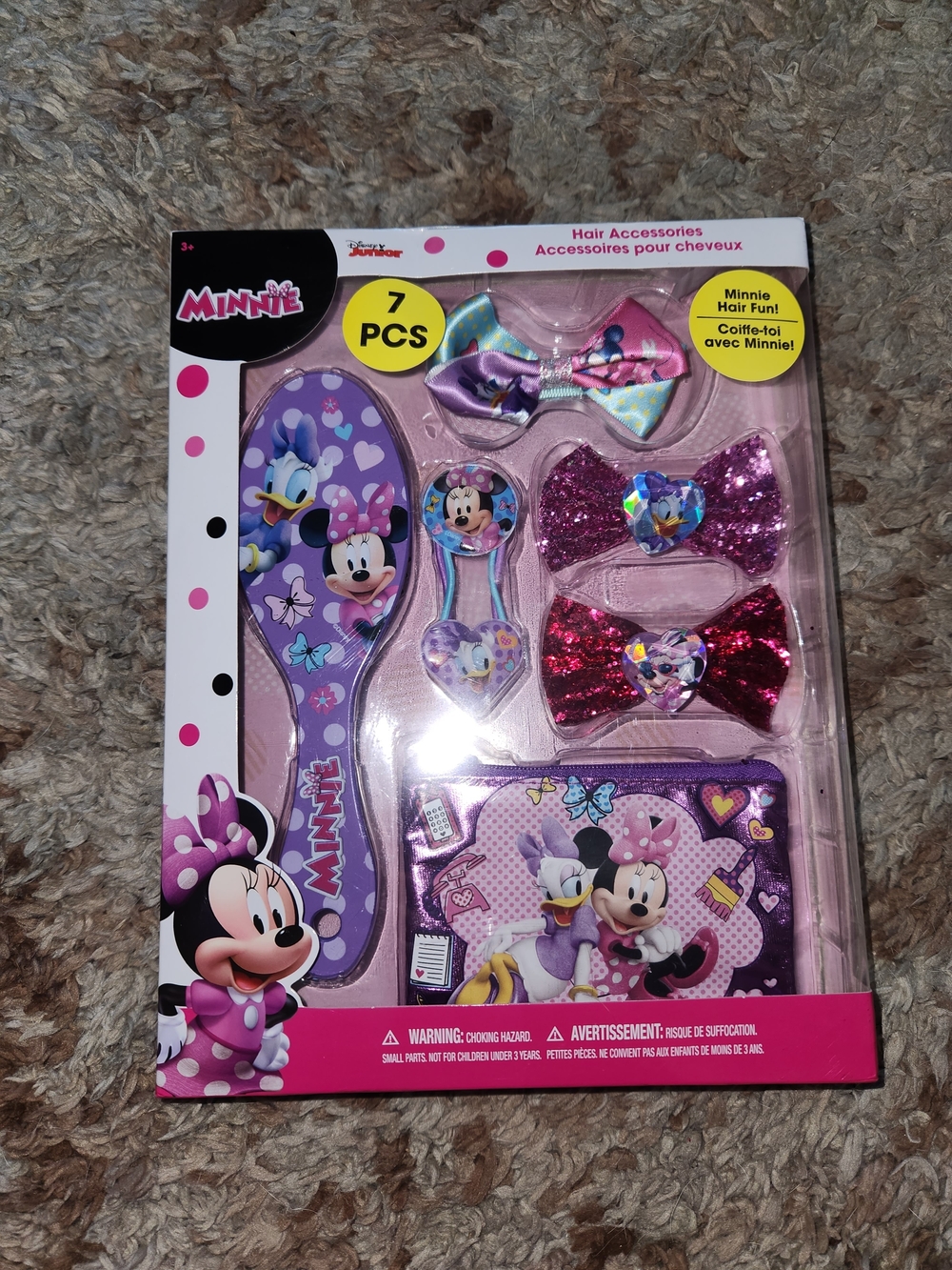 Mouse Purple Kids Hair Accessory Set - 7 PCS